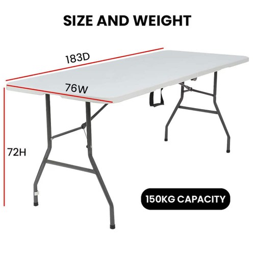 Alivio 6ft folding table - alivio,