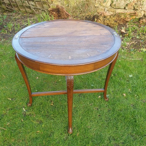 Antique edwardian oak round - antique,