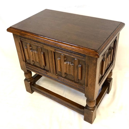 Antique style linen fold oak - linen,