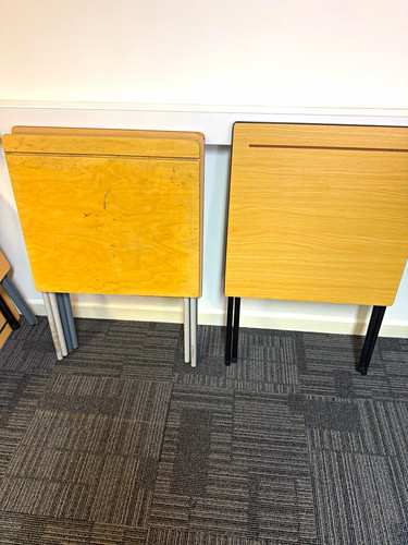 Wood effect folding table - wood,