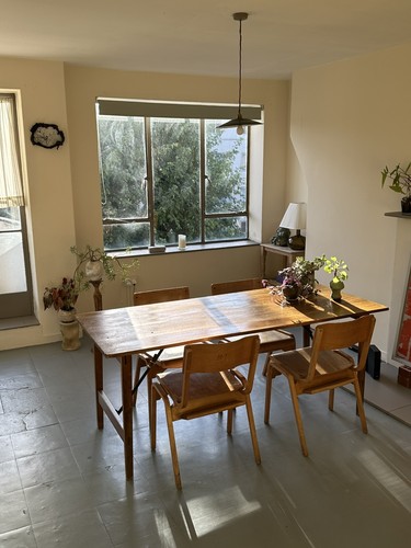 Wooden table with folding - wooden,