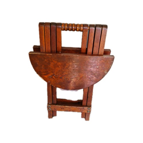 Vintage wooden folding - folding, side