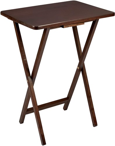 Wooden folding snack table - folding, tv