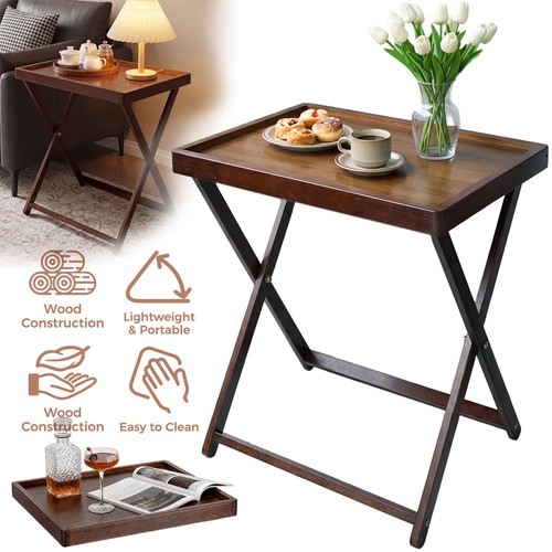 Wooden folding table - folding, patio